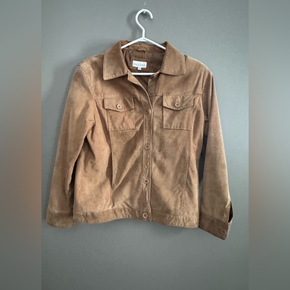 Vintage Western Style Brown Leather Jacket